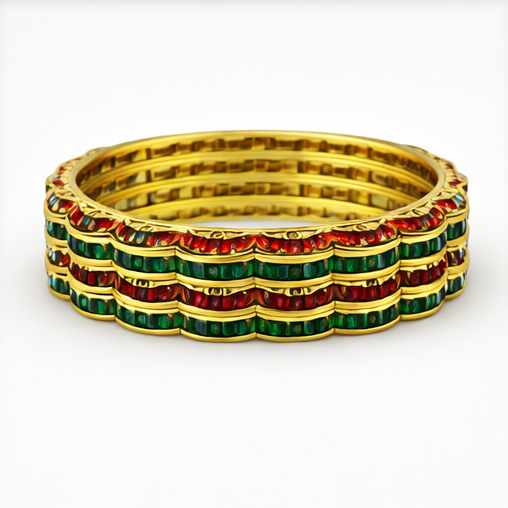 NURAH STONE STUDDED BANGLE
