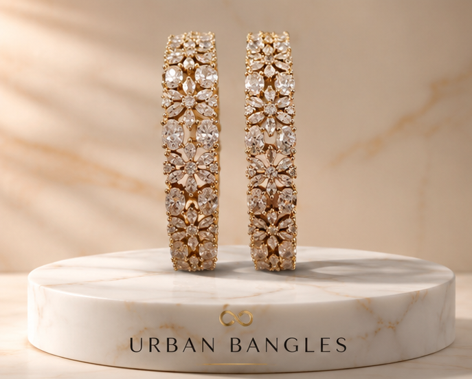 THE NOOR MAHAL FLORAL KANGAN SET