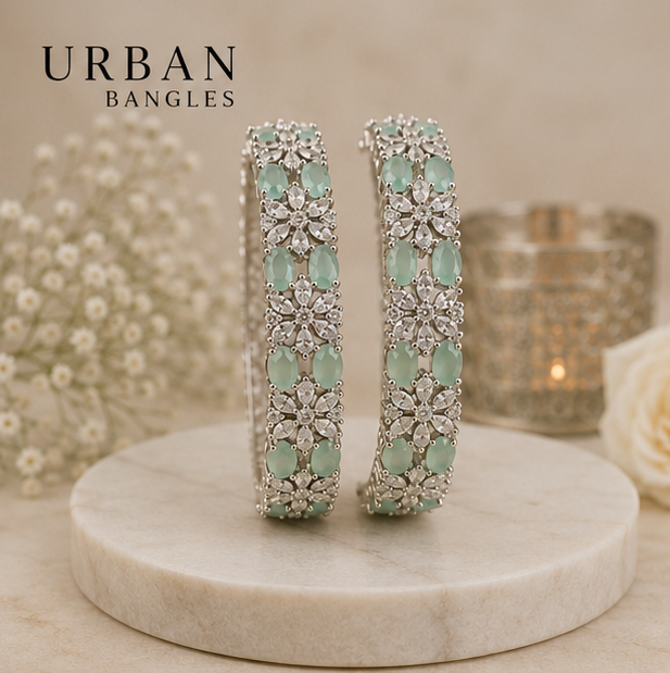 THE SHAHI BAGICHA PLATINUM-LOOK KADA