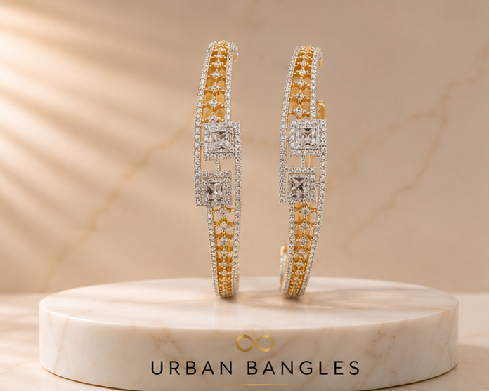 THE SHAHI JAALI TWO-TONE KADA PAIR
