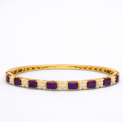 PEARL MIST VIOLET BANGLE