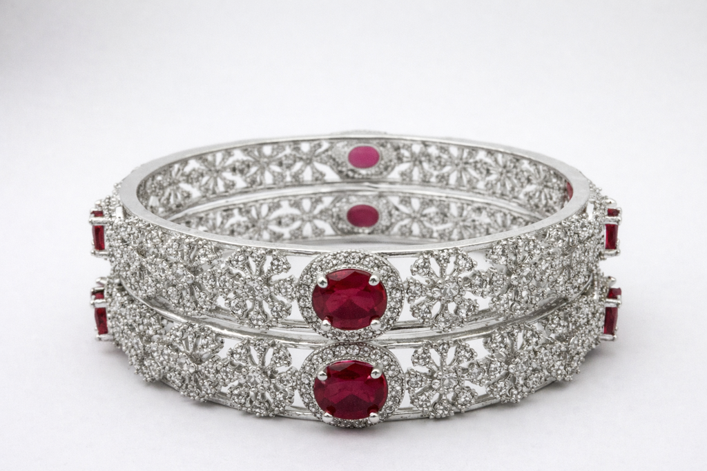 RAJWADA RUBY DIAMOND BANGLE