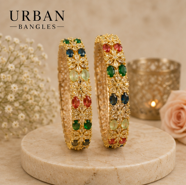 THE SHAHI BAGICHA GOLD KADA SET