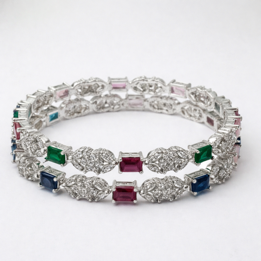 RAINBOW ROYALE DIAMOND BANGLE