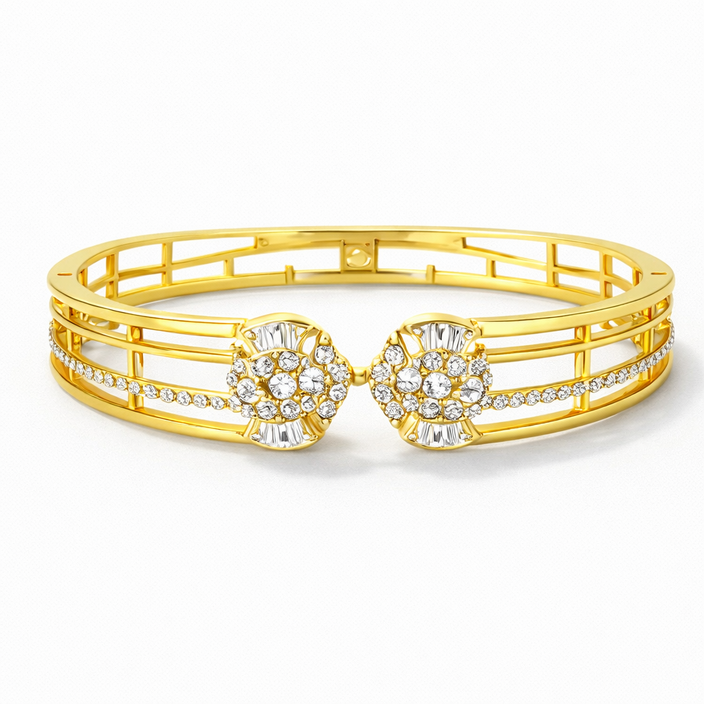 CELESTIAL BLOSSOM DIAMOND BANGLE