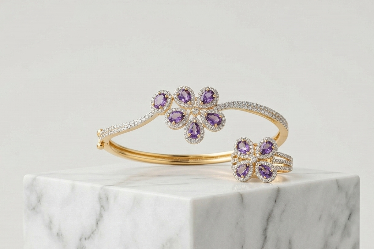 CELESTIA FLORAL CUFF