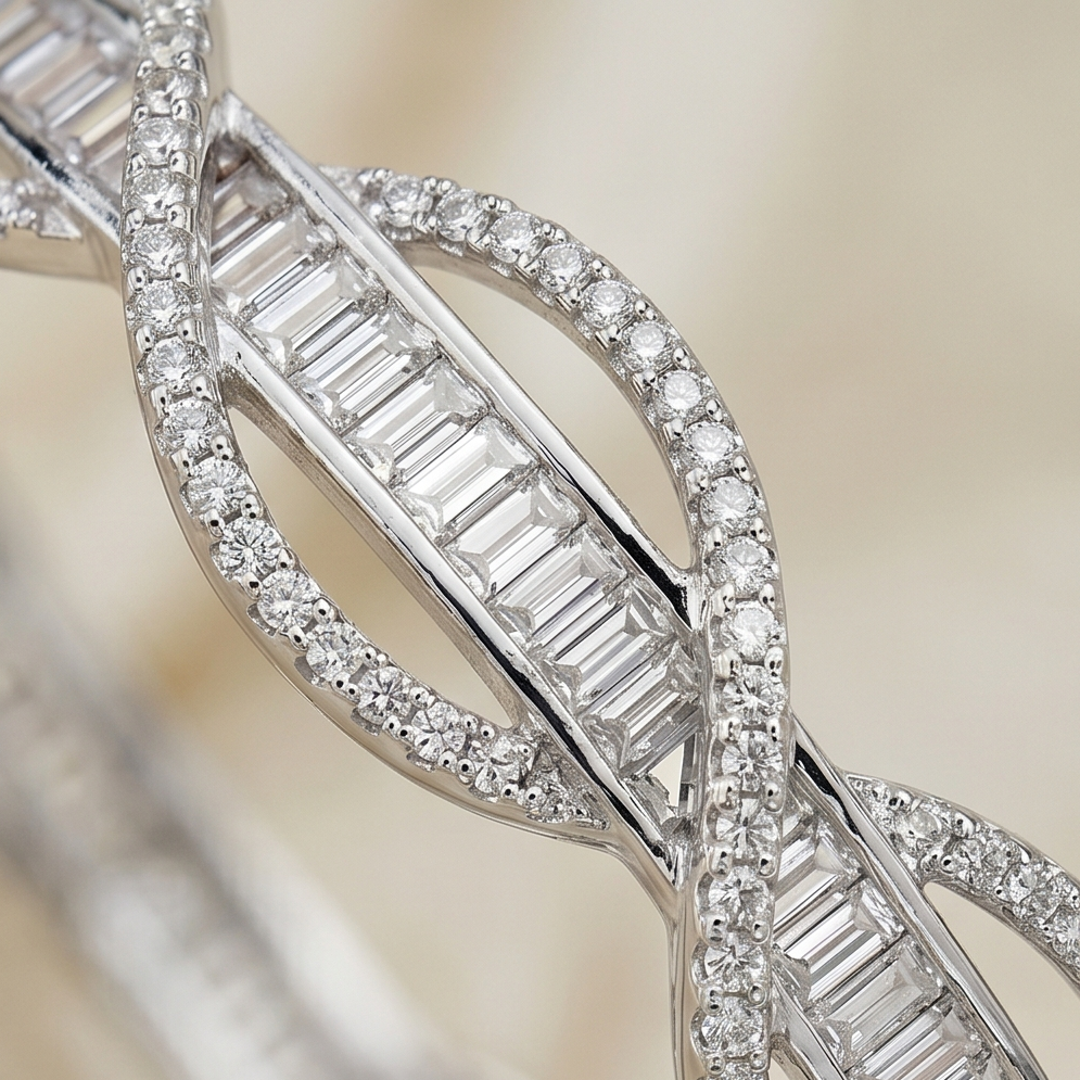 Safa Infinite Clarity Silver-Plated Bangles