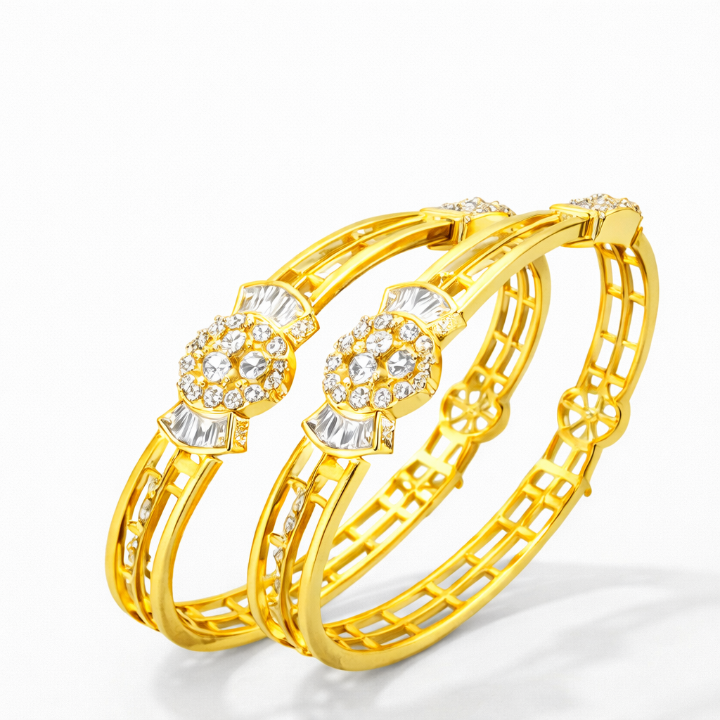 CELESTIAL BLOSSOM DIAMOND BANGLE