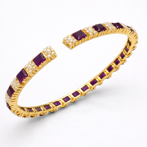 PEARL MIST VIOLET BANGLE
