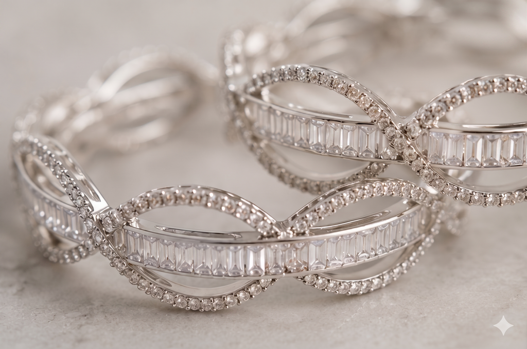 THE SHAHI SILVER WAVE KANGAN