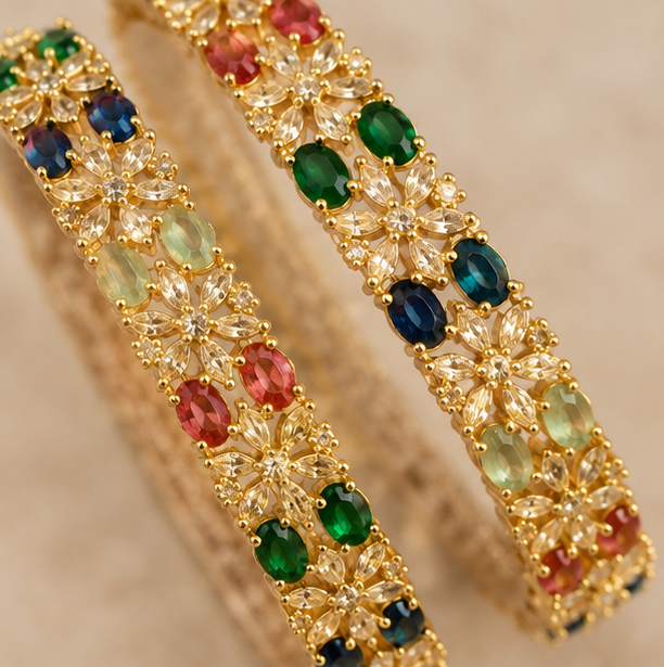 THE SHAHI BAGICHA GOLD KADA SET