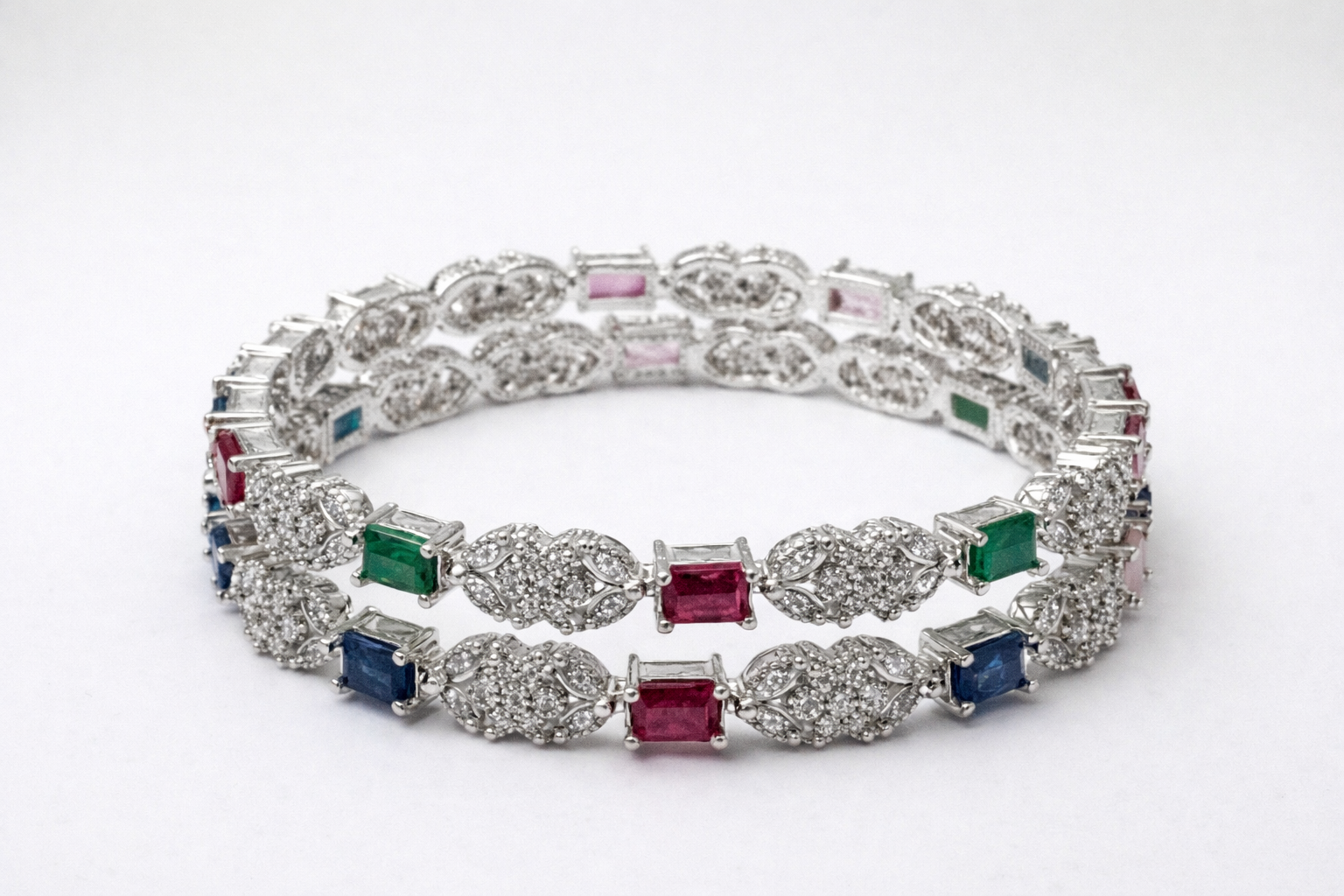 RAINBOW ROYALE DIAMOND BANGLE