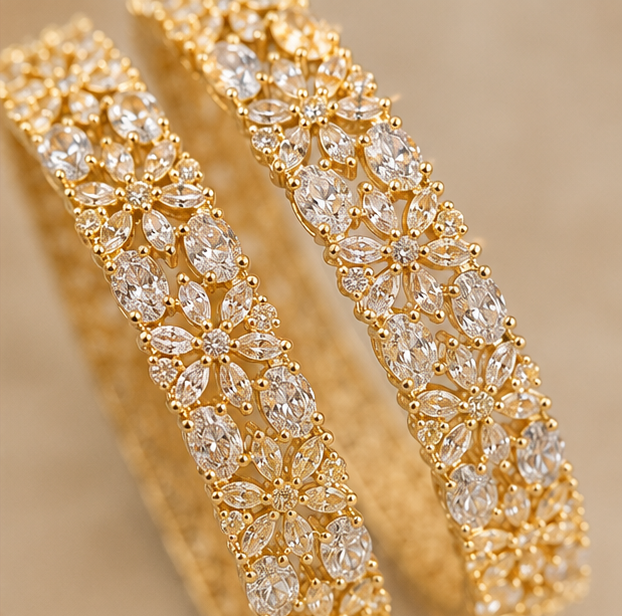 THE SHAHI HEERA GOLD KANGAN PAIR