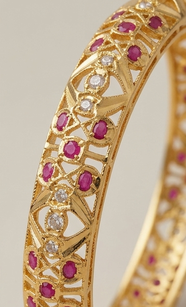 GHALIA GOLD PLATED BANGLES