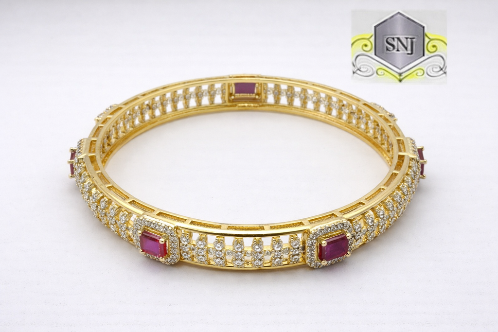 MAHARANI RUBY GLOW DIAMOND BANGLE