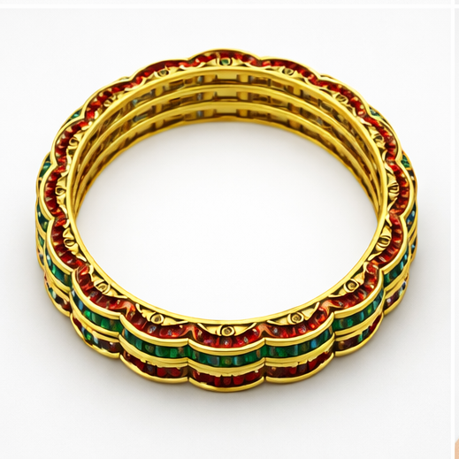 NURAH STONE STUDDED BANGLE