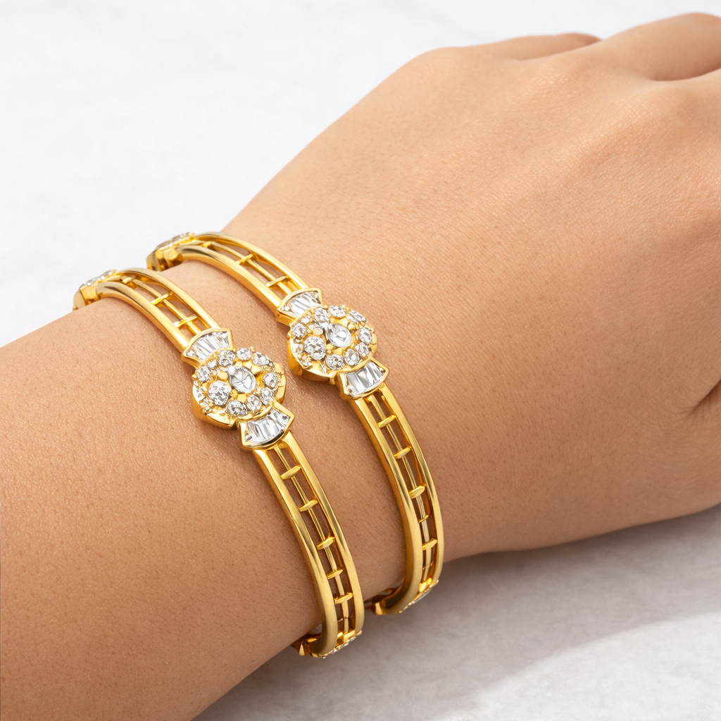 CELESTIAL BLOSSOM DIAMOND BANGLE
