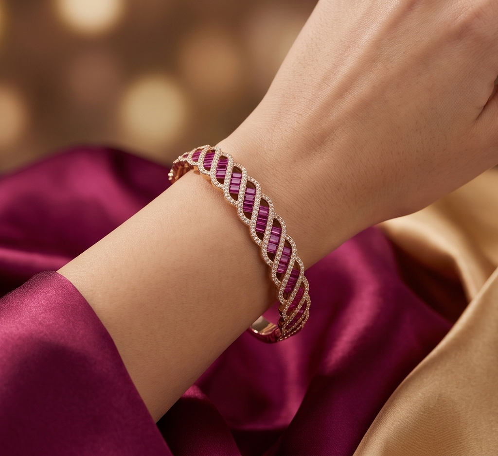 THE SHAHI LEHER RUBY BRACELET