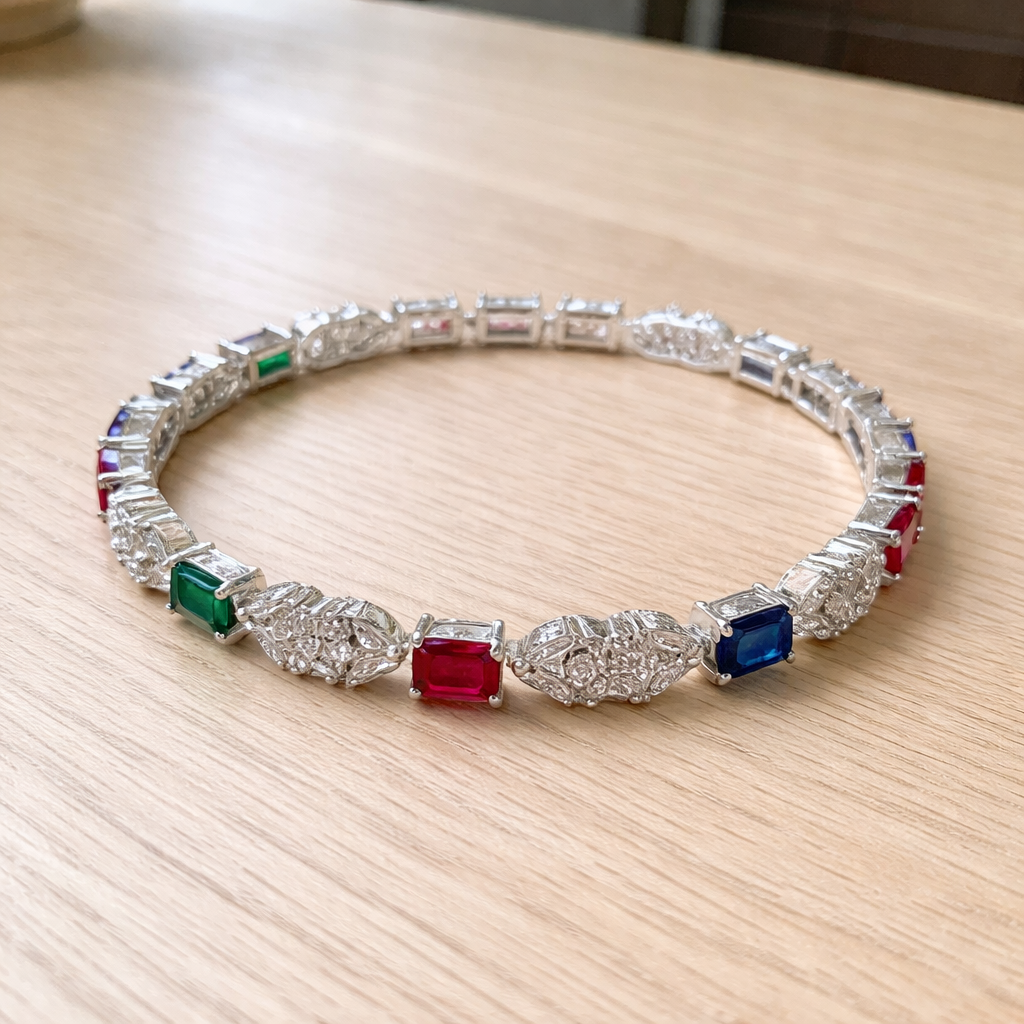 RAINBOW ROYALE DIAMOND BANGLE