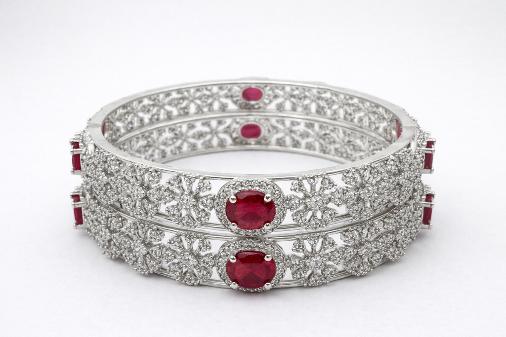 RAJWADA RUBY DIAMOND BANGLE