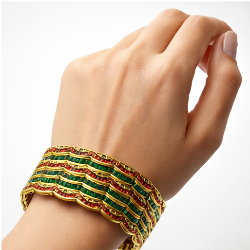 NURAH STONE STUDDED BANGLE