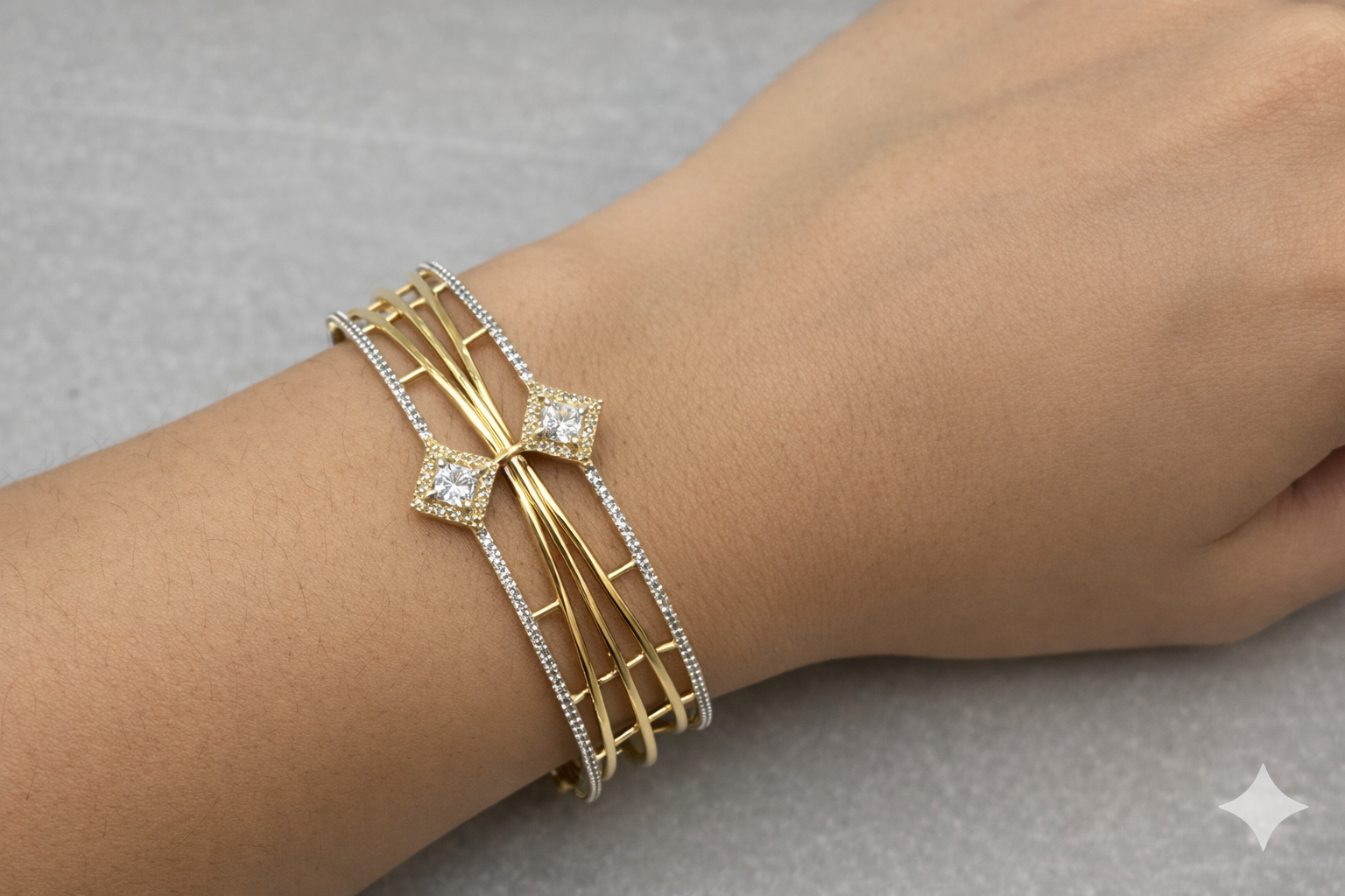 URBAN PRISM DIAMOND BANGLE