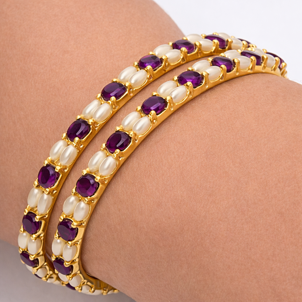 ROYAL AMETHYST GLOW BANGLE