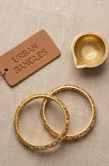 ZUBAYRA GOLD PLATED BANGLES
