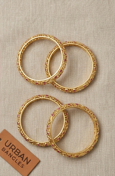 GHALIA GOLD PLATED BANGLES