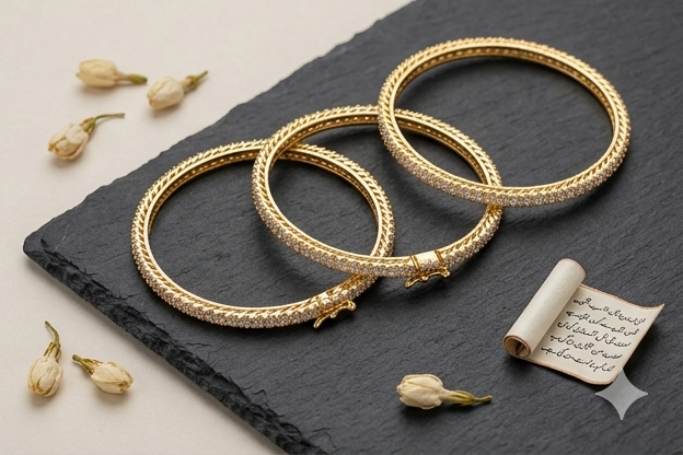 DORI GOLD PLATED BRACELET WITH STONES