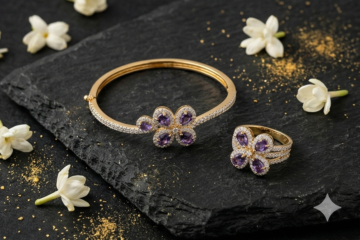 CELESTIA FLORAL CUFF