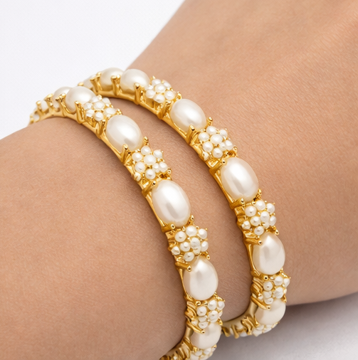 IVORY PEARL GRACE BANGLE