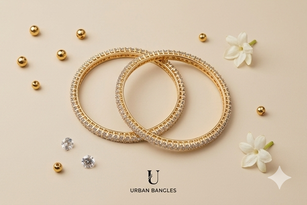 THURAYA CELESTIAL 3-SIDED ETERNITY BANGLE SET