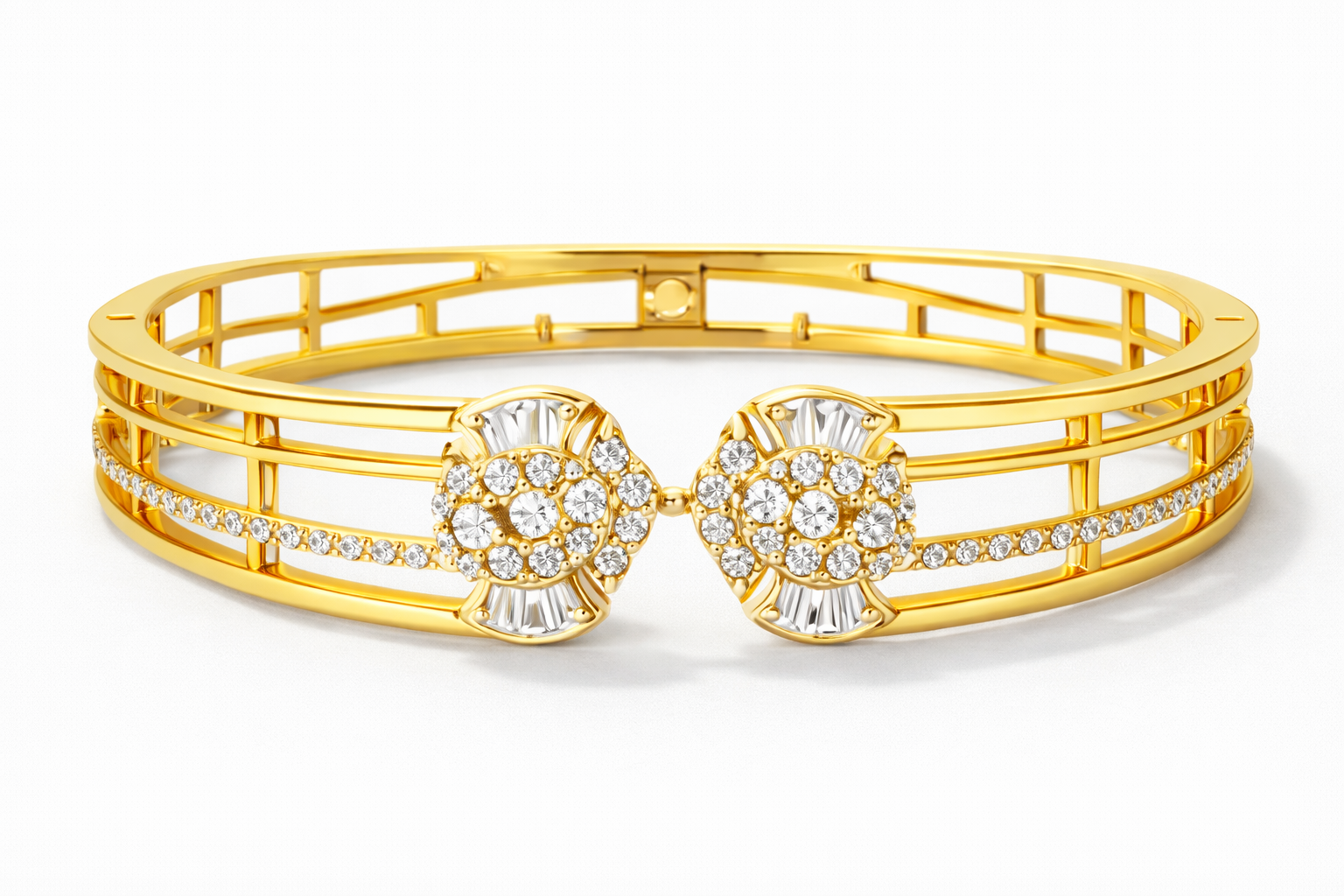 CELESTIAL BLOSSOM DIAMOND BANGLE