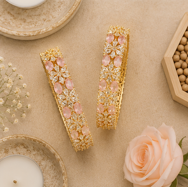 THE SHAHI BAGICHA GOLD-LOOK KADA
