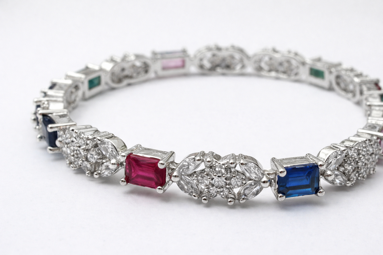 RAINBOW ROYALE DIAMOND BANGLE