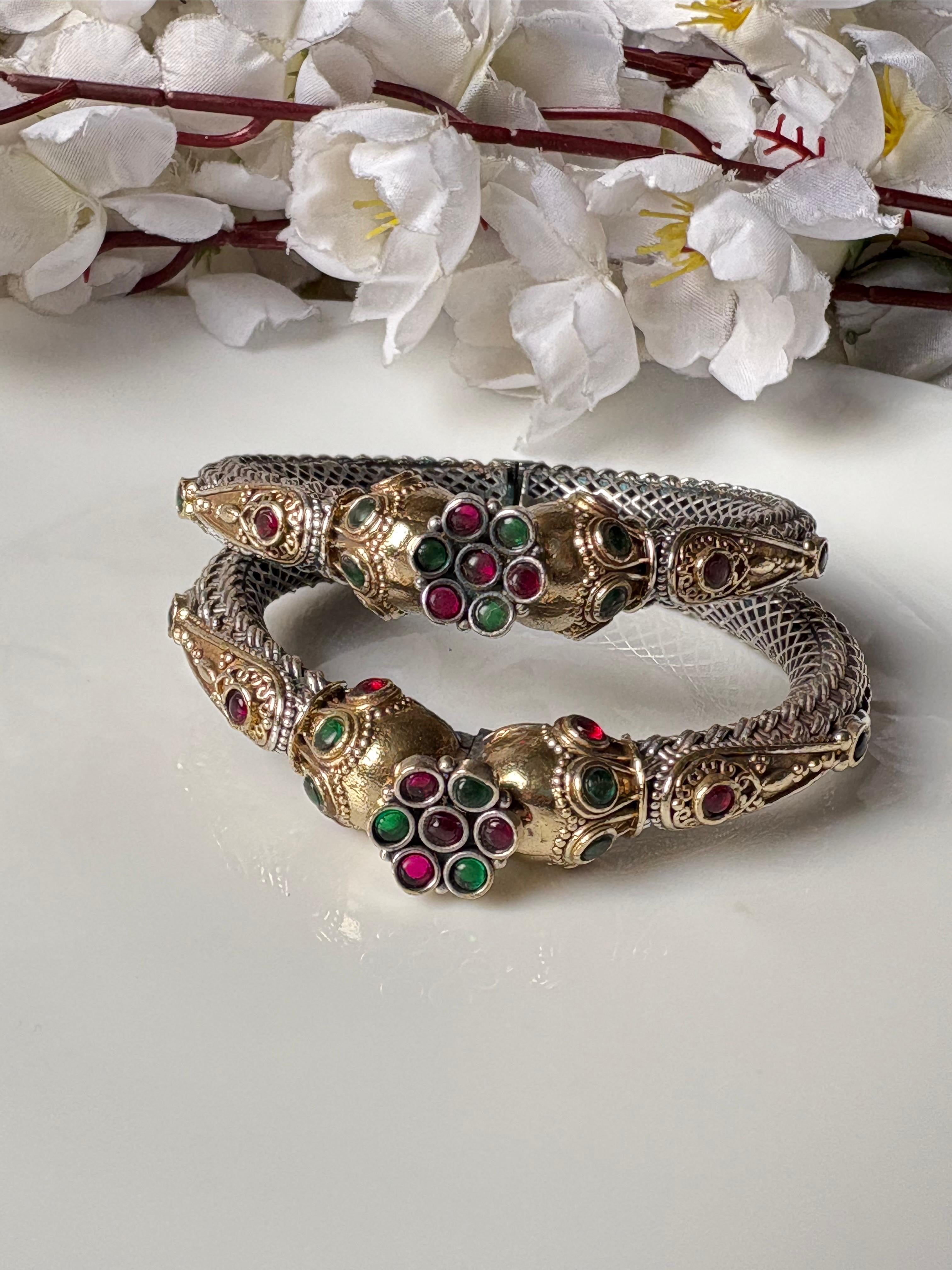 Royal Charm Oxidised Kada