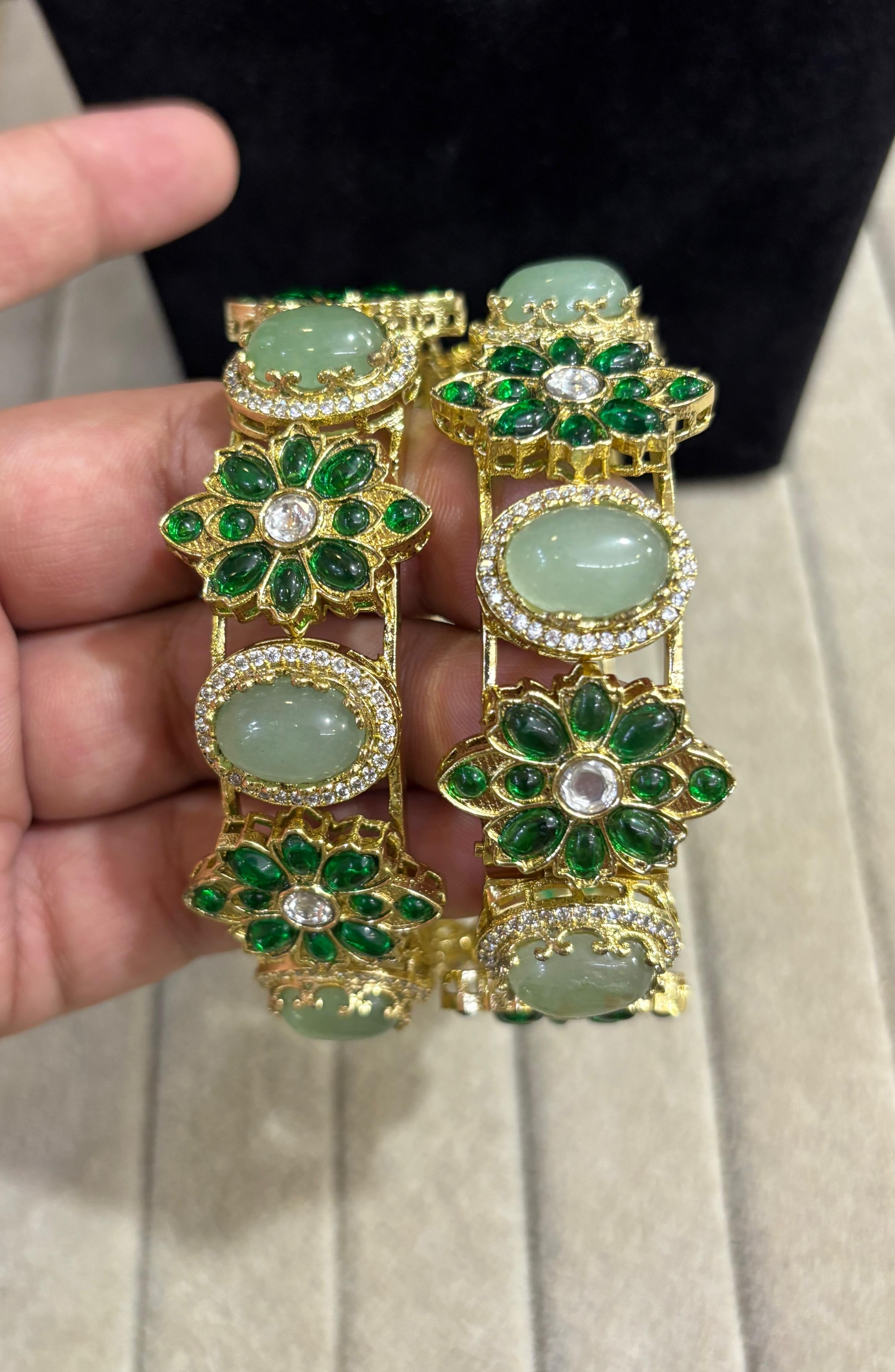 Gulzar Pastel Stone Bangles