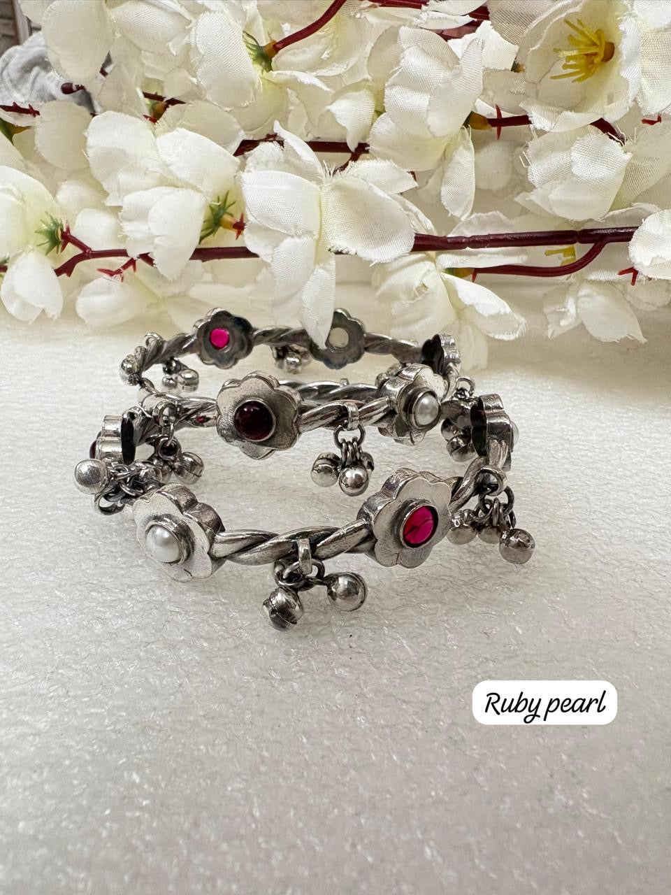 Boho Bloom Charm Bangles