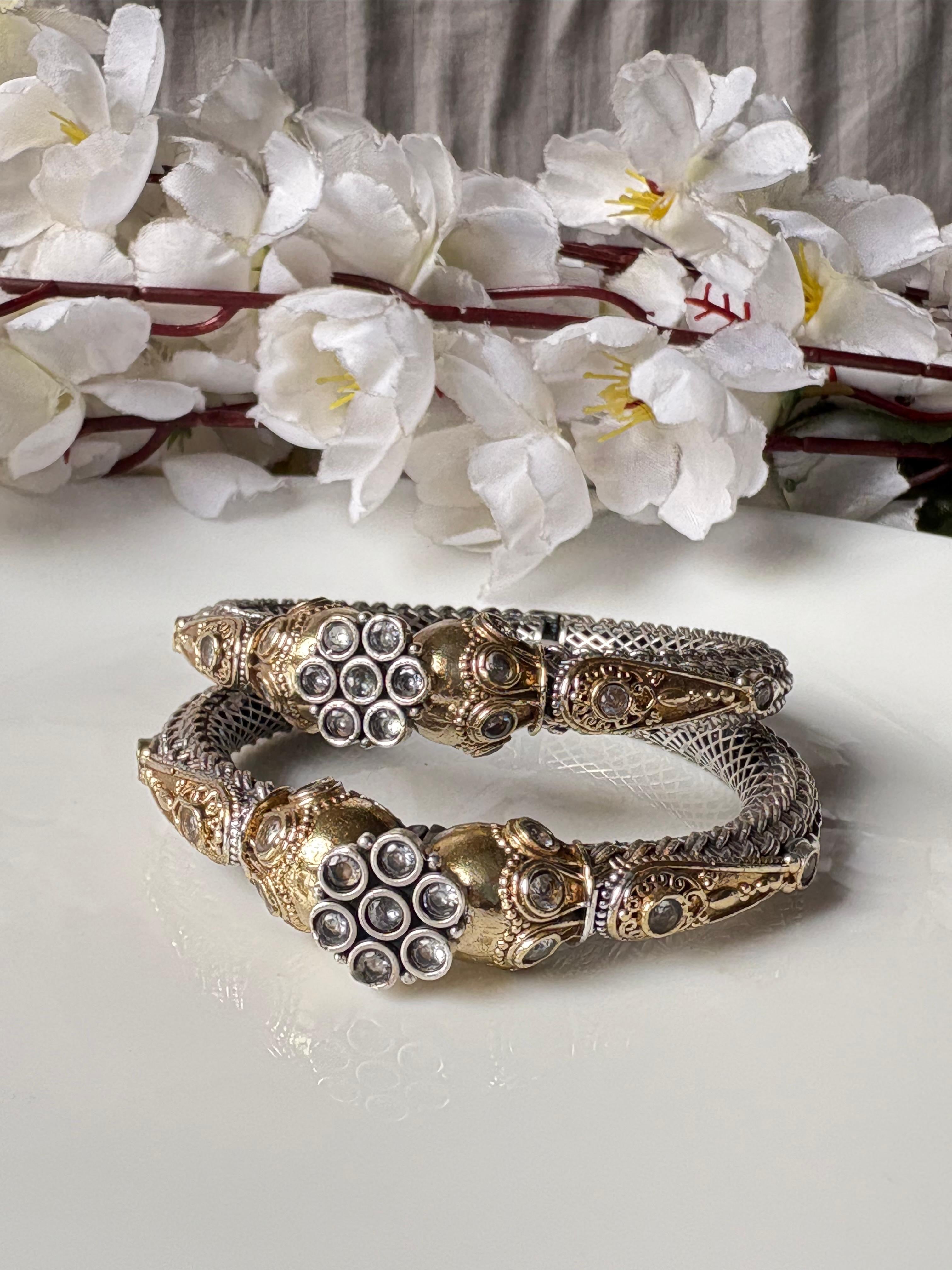 Royal Charm Oxidised Kada