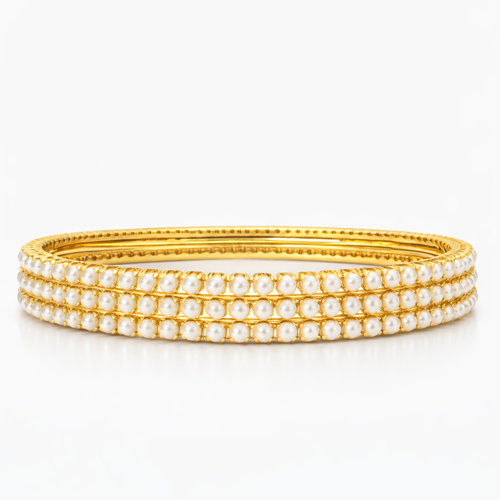 Malika Pearl Bangle