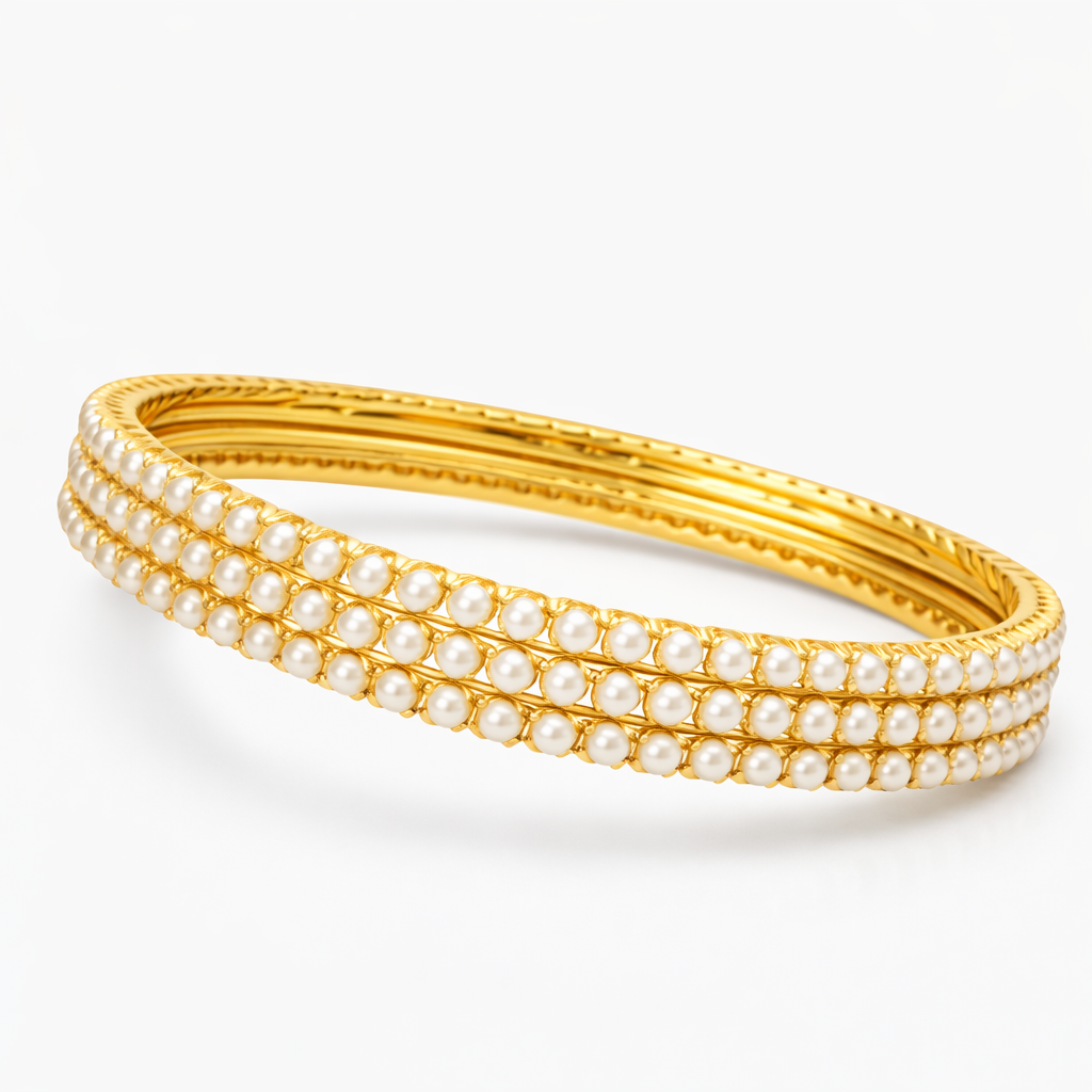 Malika Pearl Bangle