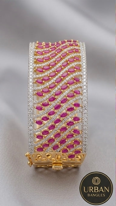 The Royal Ruby Mesh Kada