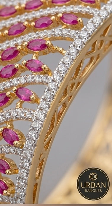The Royal Ruby Mesh Kada