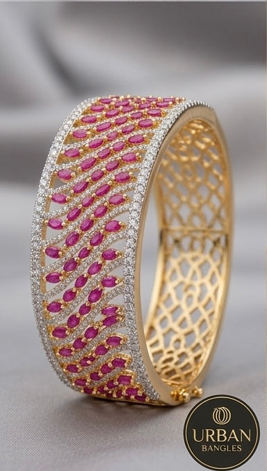The Royal Ruby Mesh Kada