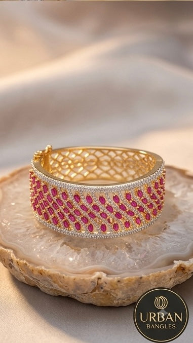 The Royal Ruby Mesh Kada