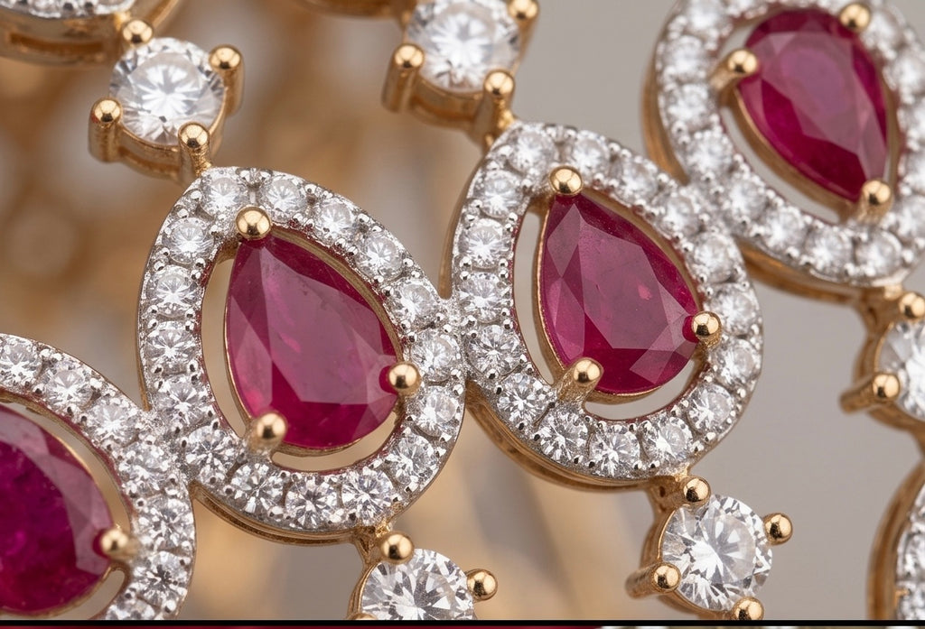 Maharani Crimson Trellis Kada