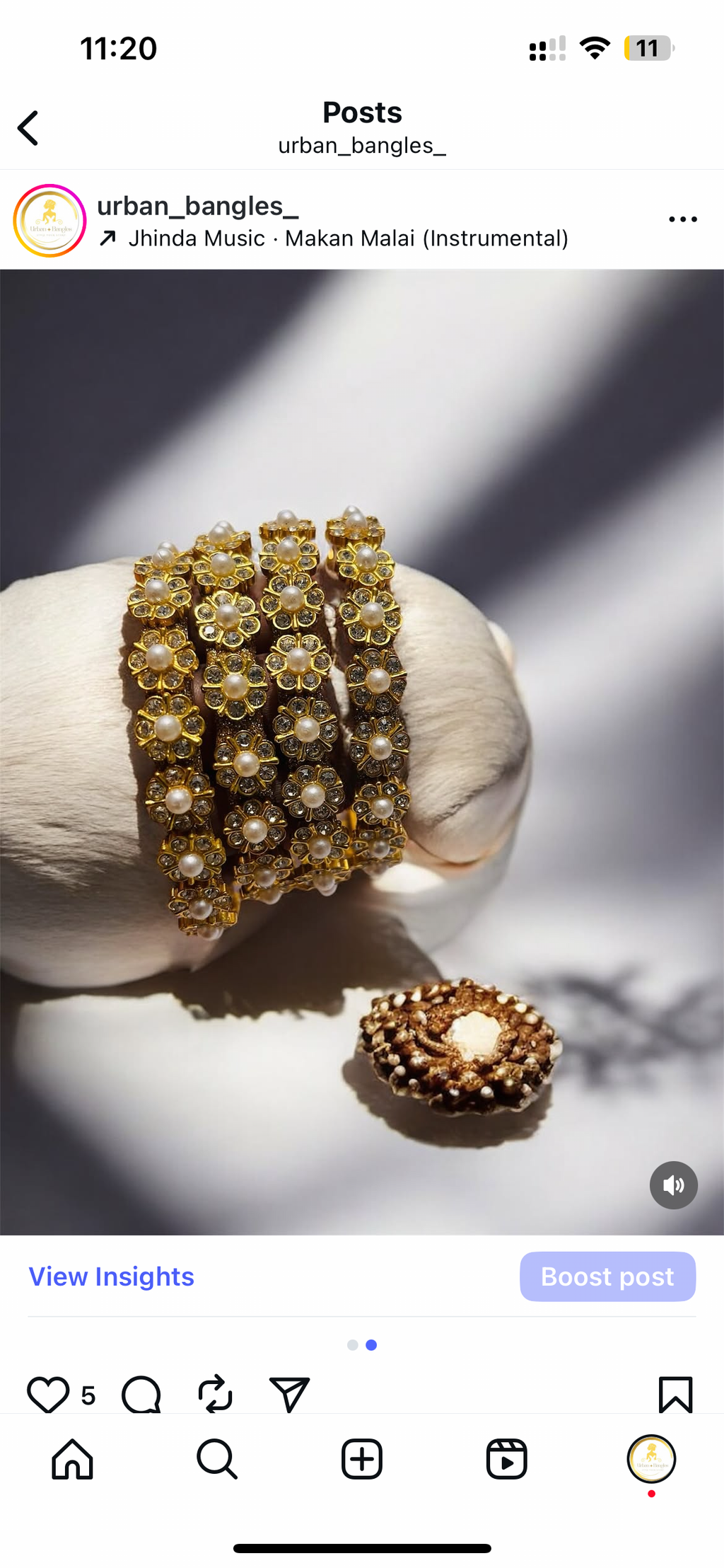 Royal Charm – Pearl Studded Bangle (Set of 4)