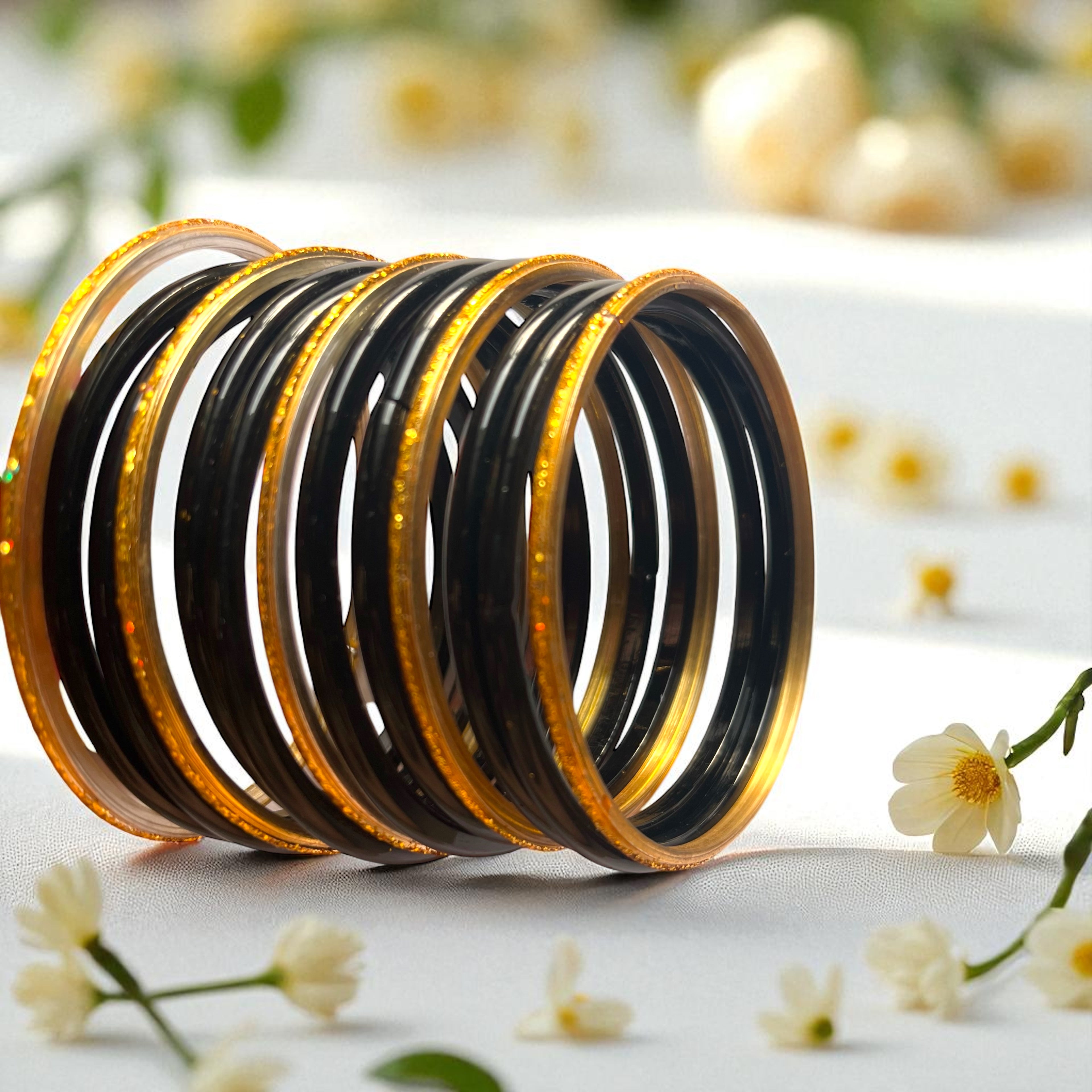 Classic Black & Gold Bangles