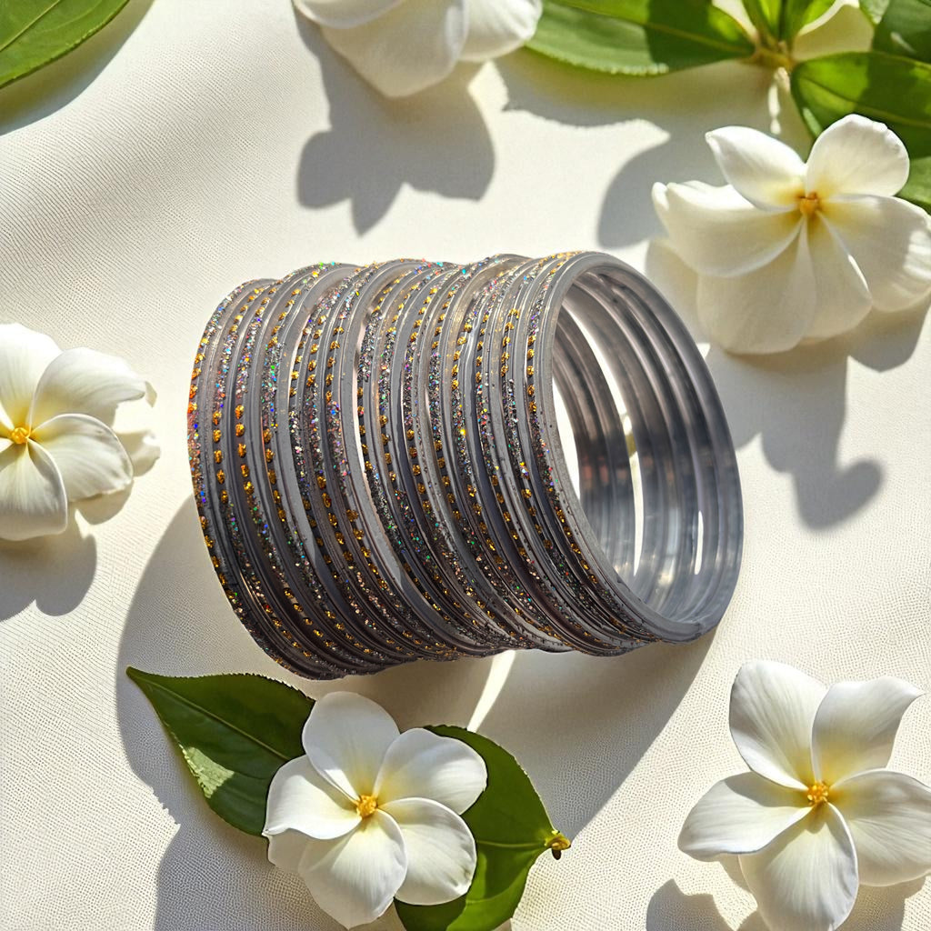 Glitter Shine Stone Bangles